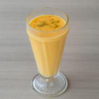 Mango Lassi · Sweet mango and yogurt drink