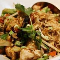 Basil Vegetable Fried Rice · Classic fried rice loaded with vegetables, Thai basil and soy. Cooked with farm fresh egg, g...