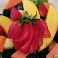 Very Berry Fruit Salad · Spring Mix with all our fresh berries. Blackberries, Blueberries, Strawberries and Raspberries