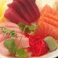 Tri Sashimi * · 3 Tuna, 3 Salmon, 3 Yellowtail