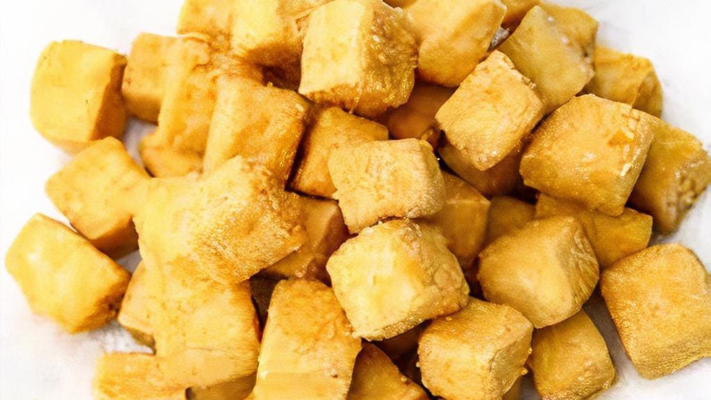 Crispy Organic Tofu (S Vg) 金沙有機豆腐 · Jalapeño, onion, szechuan seasoned salt.
