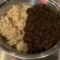 Beans & Rice · Black beans and smoked garlic rice.