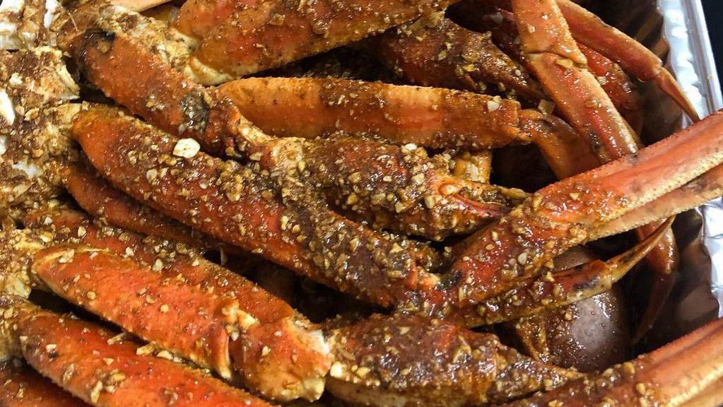 1/2 Lb Snow Crab Legs · With 1/2 lb shrimp (no head), 1/2 lb all-meat sausage.