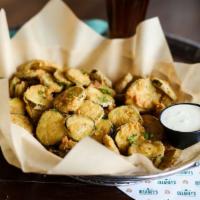 Franconia® Fried Pickles · Fresh dill pickle slices dunked in our pub beer batter prepared with McKinney’s local Franco...