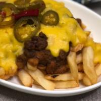 Chili And Cheese Fries · Choice Beef Chili or Vegan