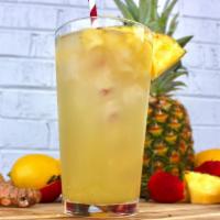 Pineapple And Rosemary Agua Fresca · Refreshing and pineapple agua fresca punch with home grown Texas Rosemary muddled and strain...