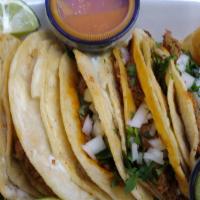 Quesatacos No Consome · Regular size corn tortillas.
Cheese tacos with the meat of your poreference
Steak
Pastor
Chi...