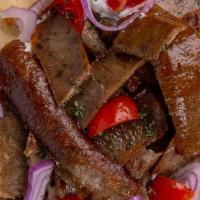Original Gyros Pita · sliced beef and lamb gyros | onions | tomatoes | tzatziki