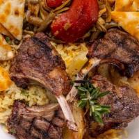 Lamb Chops · 9oz char grilled | rice pilaf | roasted potatoes | green beans