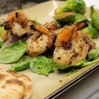 Grilled Shrimp Skewers · Shrimp grilled with light seasoning. Choose 2 sides included!