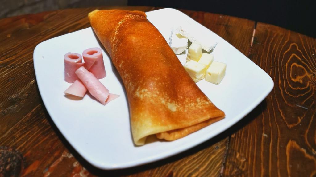Franklin Hill Crepe · Includes ham, cheese or philadelphia cheese.