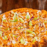 Buffalo Chicken · Grilled Chicken, Buffalo Sauce, Celery, Red Onion, & Drizzled with Ranch Dressing.