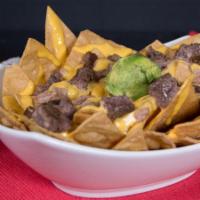 Panchitos W/Sirloin · This is simply the smaller version of our pancho dish. They include all of the flavors of th...