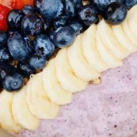 Pb Acai Bowl · Acai, banana, strawberry, blueberries, peanut butter, and housemade cashew milk topped with:...