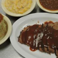 Brisket Dinner · All dinners comes with 2 Side orders and a roll