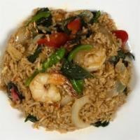 Basil Fried Rice · yellow onions, bell peppers, fresh basil