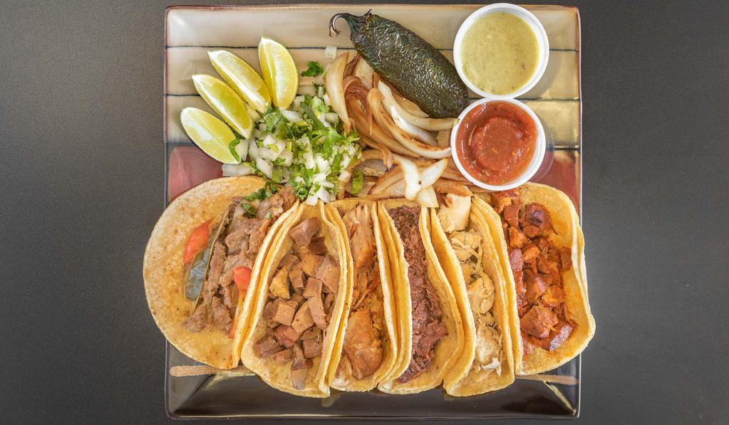 Street Taco Platter
 · Three tacos served with rice and beans.
