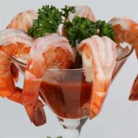 Cocktail Shrimp · Juicy fresh jumbo shrimps with a tangy fresh cocktail sauce.
