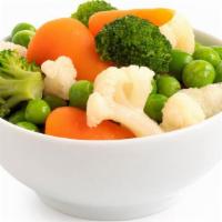 Side Of Steamed Greens · Broccoli, snow peas, or mixed veggies.