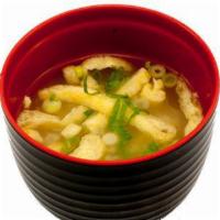 Miso Soup · Marukome brand miso soup.