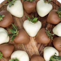 Minis White & Milk Couverture · 15 or 20 MINI delicious Belgian Chocolate Covered Strawberries! If you're looking for an ico...