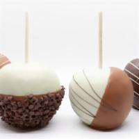 Family Bundle // Chocolate-Dipped Apples · Nothing better than enjoying Premium Desserts together! Enjoy a 4-pack variety of Belgian Ch...