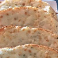 Crispy Cheese Garlic Bread ( Extra Amul Cheese 1.99 ) · Garlic Bread