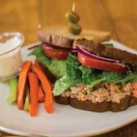 Tuna Sandwich · Served on whole grain bread, tuna, mayonnaise, and romaine lettuce.