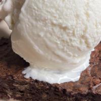 Brownie With Ice Cream (Gf) · Gluten-free. Brownie and Ice Cream.