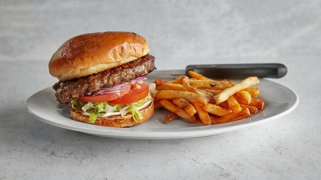 Darn Good Burger · 1/2 lb. burger, mayo, lettuce, tomato & onion with your choice of side. We recommend Fries