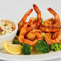Gulf Shrimp · Grilled or Blackened with your choice of two sides