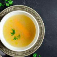 Clear Soup · Fresh & warm clear soup with nothing but clear soup.