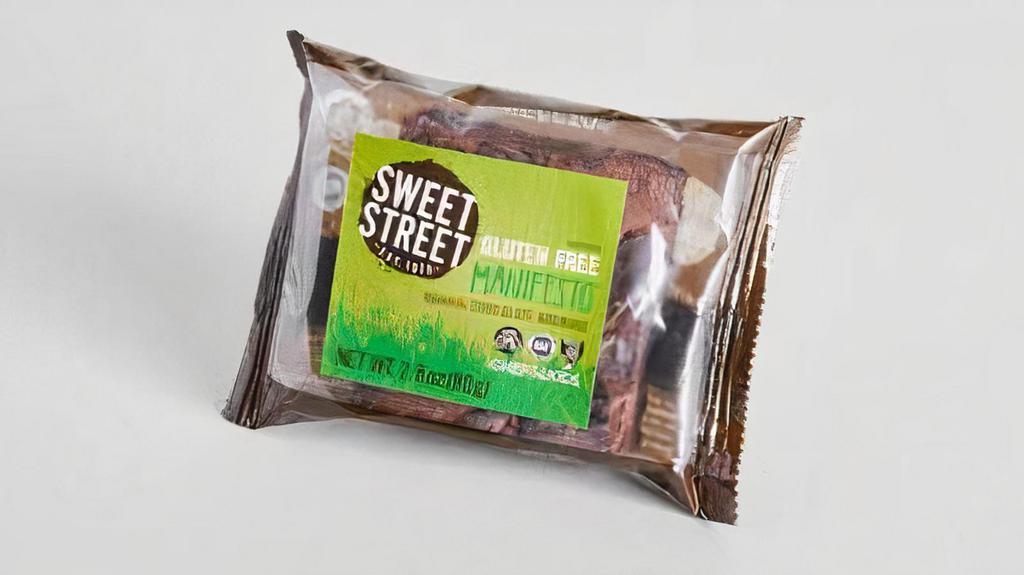 Gluten Free Honduran Brownie · They don't taste gluten-free! Certified gluten-fee, these brownies are baked with cage-free eggs, gluten-free flour, sustainable dark Honduran chocolates and ingredients free of gmo's and artificial additives.