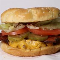Single Burger · Single Burger with Cheese, Lettuce, Tomato, Pickles, Mayo, and Ketchup. Other Toppings per c...
