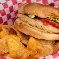 Single Chicken Sandwich · Single Chicken Sandwich with Cheese, Lettuce, Tomato, Pickles, and Mayo. Other Toppings per ...