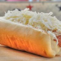 Flats Sauerkraut Dog · Sauerkraut & creole mustard