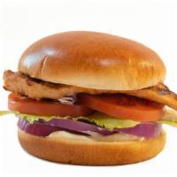 Yummy Premium Chicken · Crispy chicken or grilled chicken with lettuce, tomato, red onion, and mayonnaise.