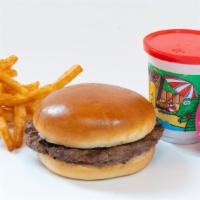Kids Meals Hamburger · Include small fries, Soft drink and Toy.
