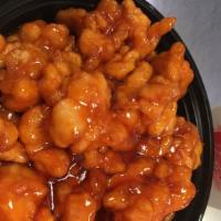 Honey Chicken · Crispy white meat chicken with our special honey sauce.