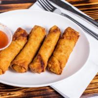 Crispy Spring Roll (4) · Crispy chicken and vegetable rolls served with sweet & sour sauce