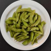 Edamame (240 Cal) · Lightly salted boiled soybeans.