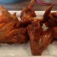 Dirty Wings · Gluten free. One pound of crispy, whole wings, tossed with dirty wing sauce, served with cel...