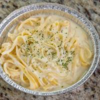 Fettuccine Alfredo  · Add chicken for an additional charge