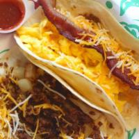 Breakfast Tacos - 3 Ingredients · Choose flour, corn or wheat tortillas.