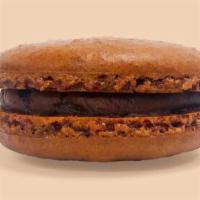 Chocolate Macaron · Our decadent chocolate ganache filled macaron will satisfy any chocolate lover’s craving
