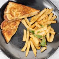 Grilled Cheese Basket · Grilled cheese sandwich(a choice of fries, veggies, or side salad).