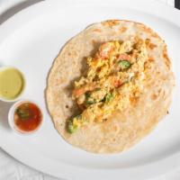 Breakfast Tacos · Eggs with your choice of meat on handmade tortillas (flour or corn).