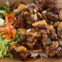 Katsu Chicken · Katsu Chicken Bowl with rice and salad