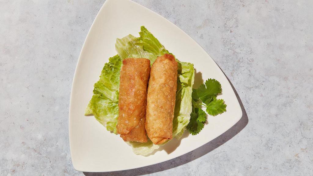 Egg Rolls · By Wu's Asian Bistro. Deep fried egg roll with chicken and veggie served with duck sauce. Contains gluten and eggs. We cannot make substitutions.