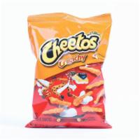 Cheetos Cheese Crunchy 2.75 Oz · Bring a cheesy, delicious crunch to snack time with a bag of CHEETOS® Crunchy Cheese-Flavore...